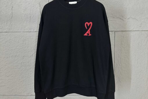 AMI Paris Ami De Cœur Sweatshirt Black