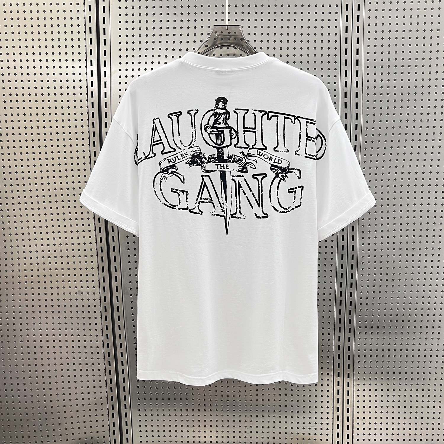 Corteiz x Slaughter Gang 21 Savage Mesh T-shirt White 2026 | Drip Kickz Corteiz x Slaughter Gang 21 Savage Mesh T-shirt White - Image 2