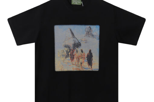 Denim Tears Graphic Print T Shirt Black