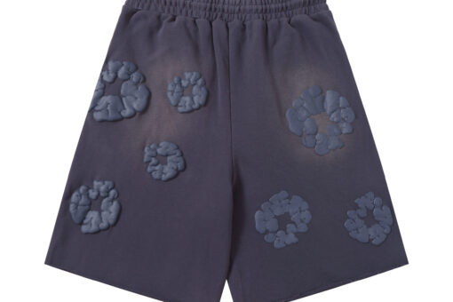 Denim Tears Short Dark Gray Floral Print