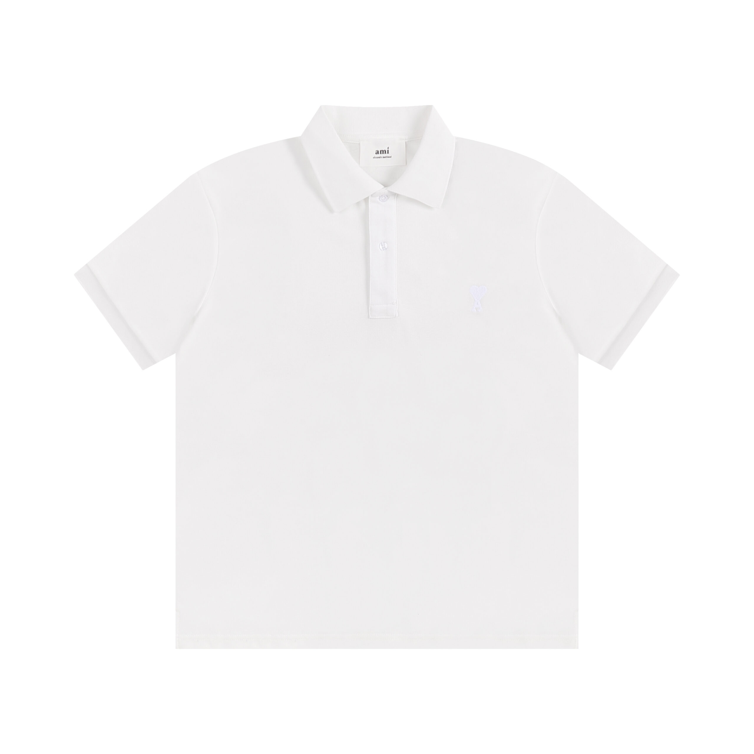 Ami Paris Polo T-Shirt White 2026 | Drip Kickz Ami Paris Polo T-Shirt White