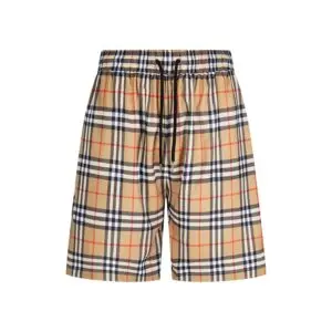 Burberry Check Jersey Shorts Sand