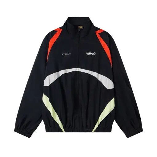 Corteiz Gradient Litework Jacket Black 2026 | Drip Kickz Corteiz Gradient Litework Jacket Black