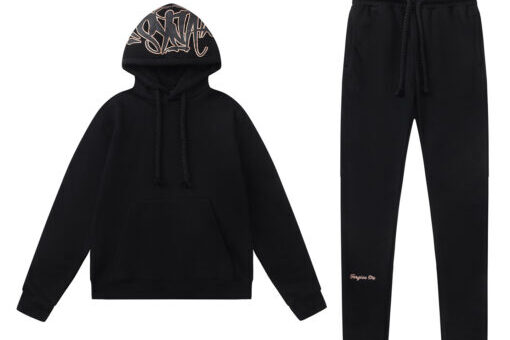 Corteiz Syna World Logo Tracksuit Black