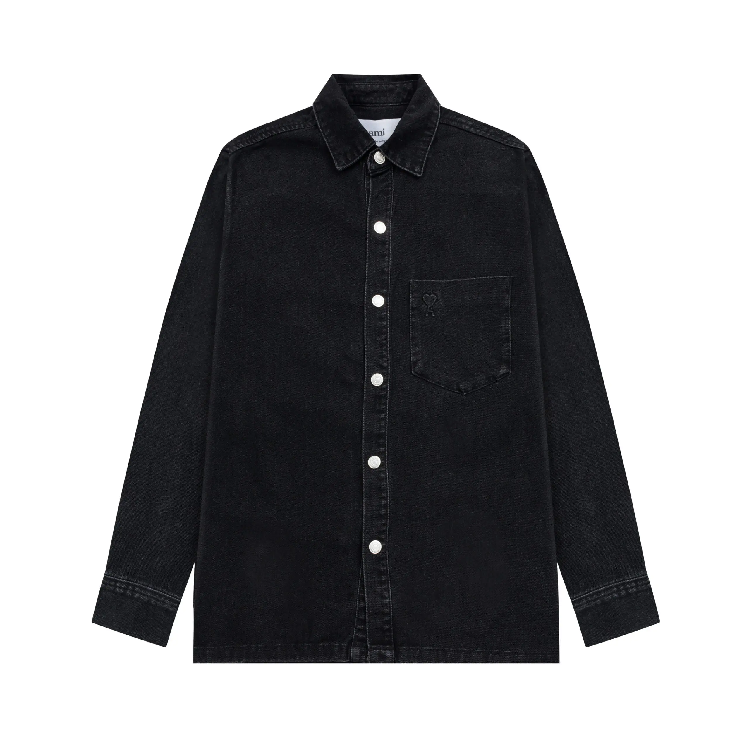 Ami Paris Denim Shirt Black 2026 | Drip Kickz Ami Paris Denim Shirt Black