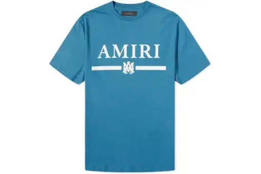 AMIRI MA Bar Logo T-Shirt Tee Teal