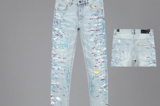 AMIRI Distressed Skinny Jeans White