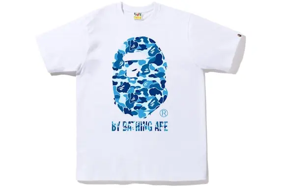 BAPE ABC Camo By Bathing Ape Tee White/Blue 2026 | Drip Kickz BAPE ABC Camo By Bathing Ape Tee White/Blue