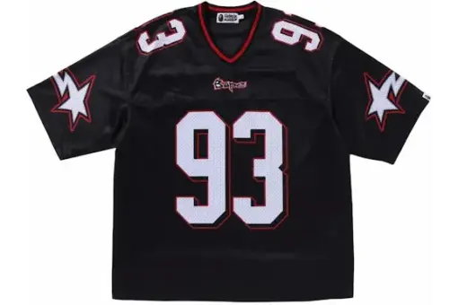 BAPE Football Relaxed Fit Tee Black