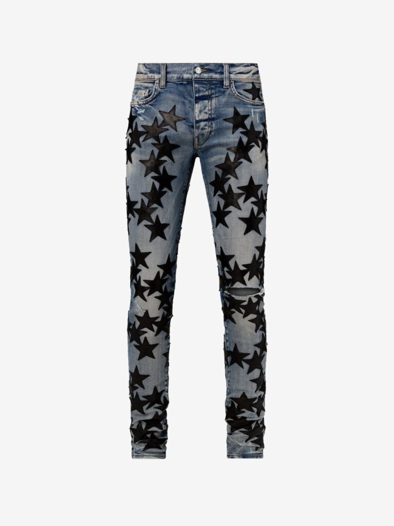 Amiri Chemist Leather Stars Jeans 2026 | Drip Kickz Amiri Chemist Leather Stars Jeans