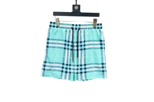 Burberry Check swim shorts Light Cyan