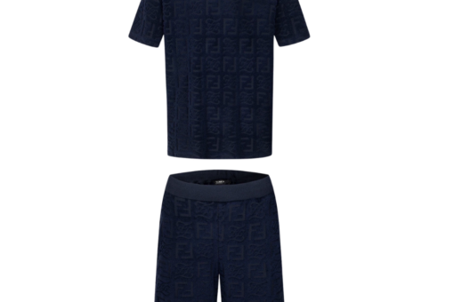 Fendi Crew-Neck T Shirt And Matching Bermuda Shorts Set