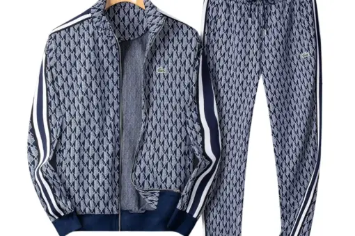 Lacoste Paris Monogram Jacquard Navy Tracksuit