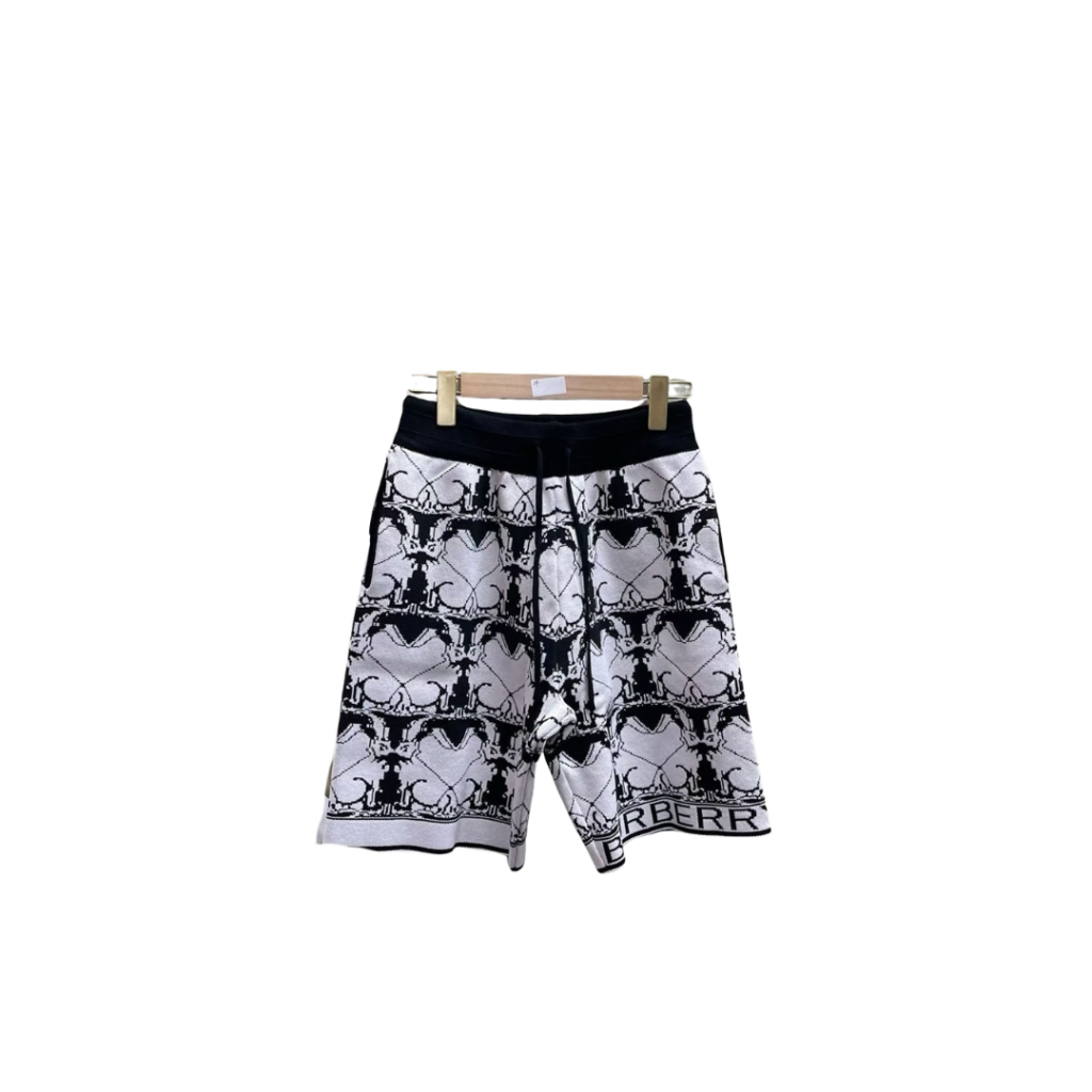 Burberry White And Black Patterned Shorts 2026 | Drip Kickz Burberry White And Black Patterned Shorts
