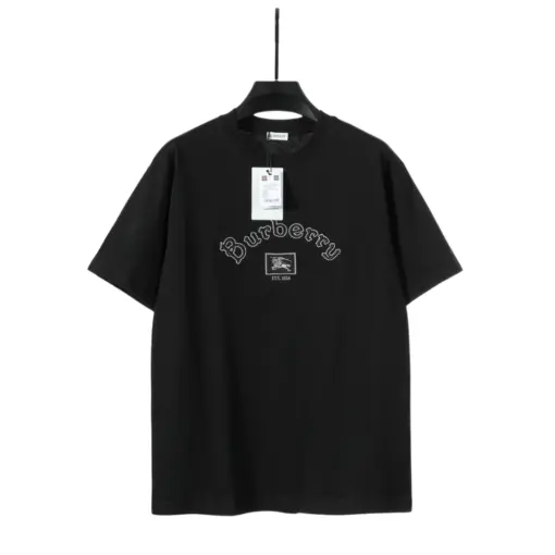 Burberry Black Cotton Equestrian Knight-logo T-Shirt 2026 | Drip Kickz Burberry Black Cotton Equestrian Knight-logo T-Shirt