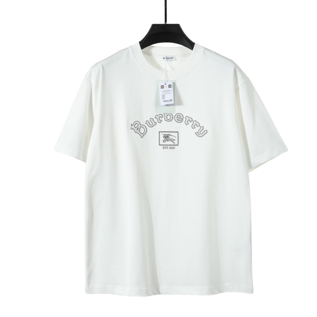 Burberry White Cotton Equestrian Knight-logo T-Shirt 2026 | Drip Kickz Burberry White Cotton Equestrian Knight-logo T-Shirt