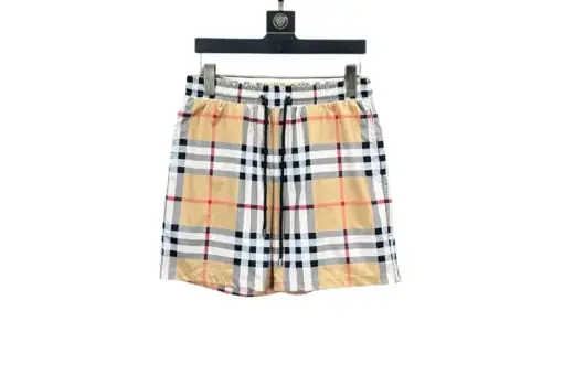Burberry Check Swim Shorts Sand Beige