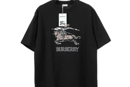 Burberry EKD And Lettering T-Shirt Black