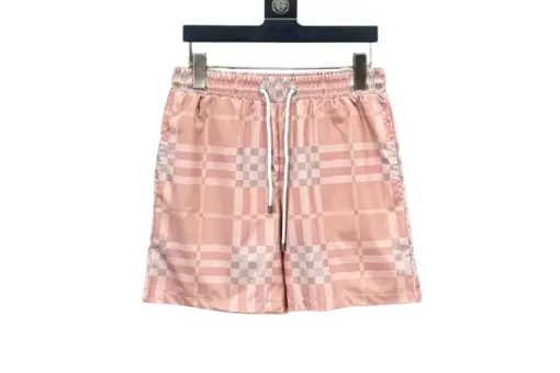 Burberry Check Drawcord Swim Shorts Candy Pink
