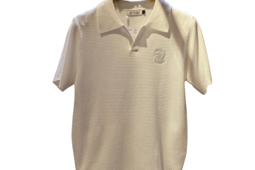 Burberry Knitted Premium Polo Shirt White