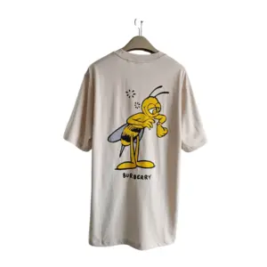 Burberry Cotton Bee Graphic T-Shirt Beige