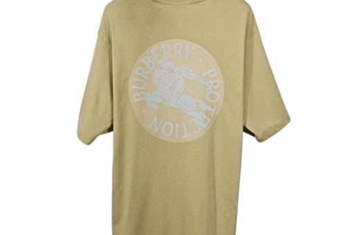 Burberry Circular ‘Equestrian Knight’ Logo T-Shirt Beige