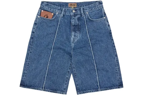 Corteiz C-Star Denim Shorts Faded Blue 2026 | Drip Kickz Corteiz C-Star Denim Shorts Faded Blue