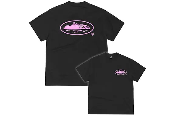 Corteiz OG Island Tee Black/Pink 2026 | Drip Kickz Corteiz OG Island Tee Black/Pink