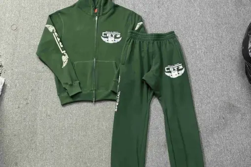 Corteiz Gasolina Tracksuit Green