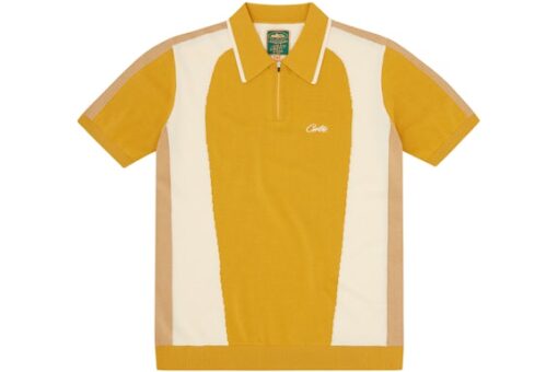 Corteiz Soprano Knit Polo Mustard