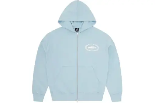 Corteiz Superior Royale Zip Hoodie Baby Blue