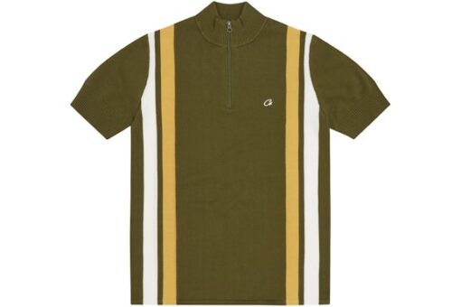 Corteiz VVS Knit Half Zip Khaki