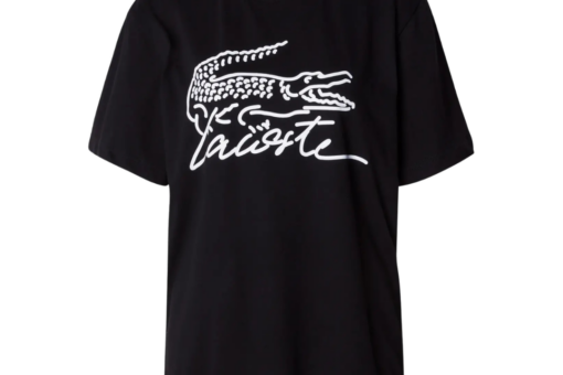 Lacoste UNISEX T Shirt Print Black White