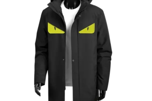 Fendi Monster Eyes Down Jacket Black