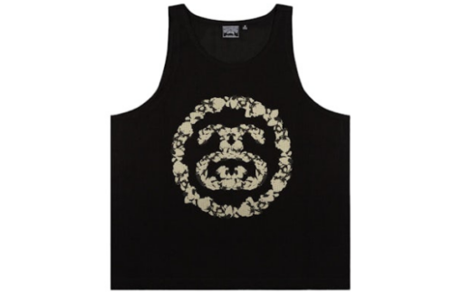 Denim Tears x Stüssy Double S Wreath Gym Tank Black