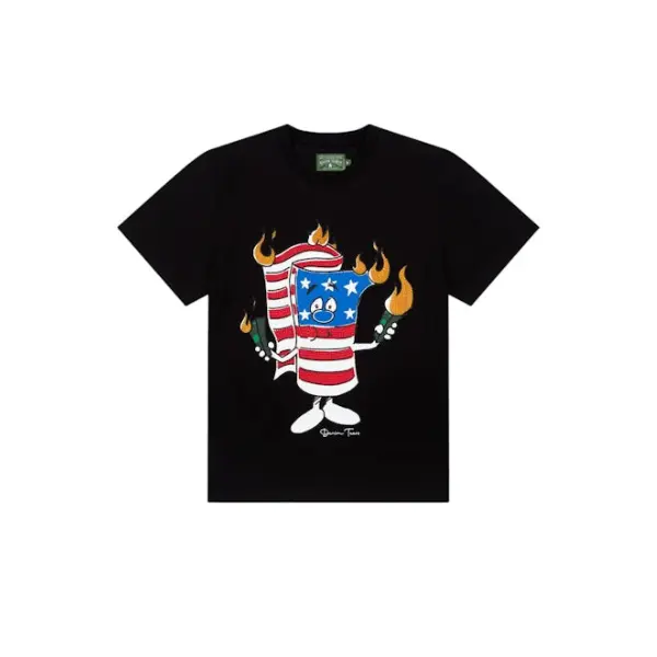 Denim Tears Firecracker T-Shirt Black 2026 | Drip Kickz Denim Tears Firecracker T-Shirt Black
