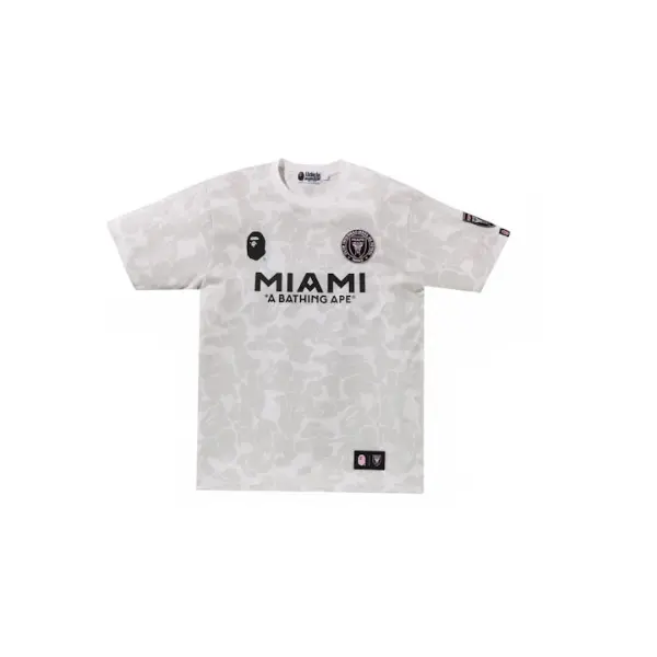 T-Shirt BAPE x Inter Miami CF camouflage white 2026 | Drip Kickz T-Shirt BAPE x Inter Miami CF camouflage white