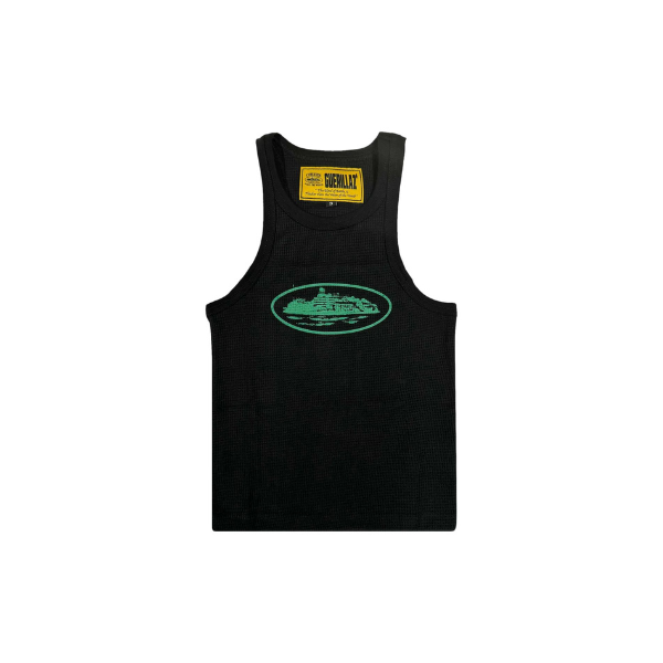 Corteiz Alcatraz Tank Top ‘Black/Green’ 2026 | Drip Kickz Corteiz Alcatraz Tank Top ‘Black/Green’
