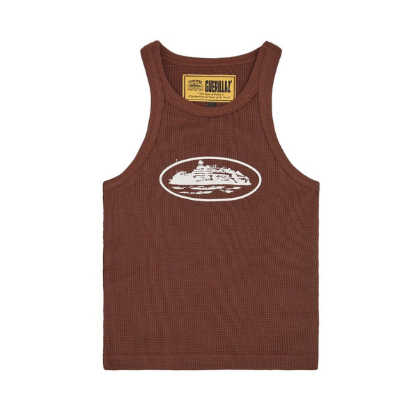 Corteiz Alcatraz Tank Top ‘Brown’ 2026 | Drip Kickz Corteiz Alcatraz Tank Top ‘Brown’