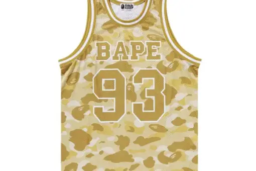 BAPE Color Camo Basketball Tank Top ‘Yellow’