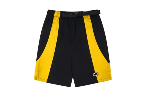 Corteiz Spring Windbreaker Short Black Yellow