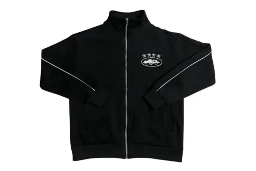 Corteiz Reflective Star Print Jacket Black