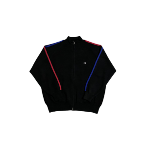 Corteiz VVS Knit Zip Black Red Blue Stripes