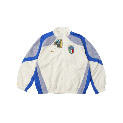Corteiz Alcatraz Embroidered Jacket White Blue 2026 | Drip Kickz Corteiz Alcatraz Embroidered Jacket White Blue