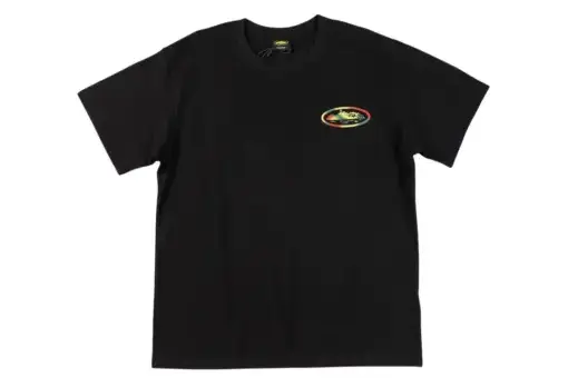 Corteiz Short Sleeved Sunset Tee Black