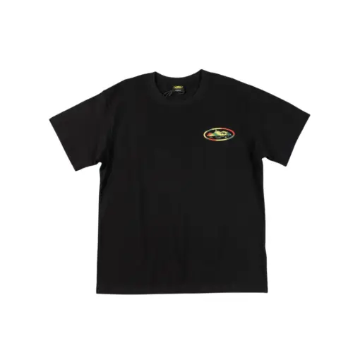 Corteiz Short Sleeved Sunset Tee Black 2026 | Drip Kickz Corteiz Short Sleeved Sunset Tee Black
