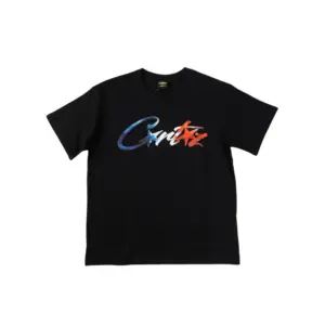 Corteiz Short Sleeved Francais Allstarz T Shirt Black