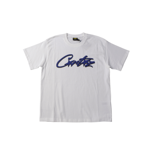 Corteiz Short Sleeved Allstarz Euros T Shirt White With Blue Logo 2026 | Drip Kickz Corteiz Short Sleeved Allstarz Euros T Shirt White With Blue Logo