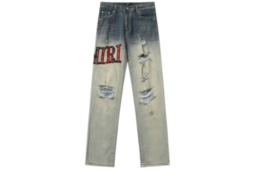 Amiri Flannel Core Logo Jeans Clay Indigo - 36
