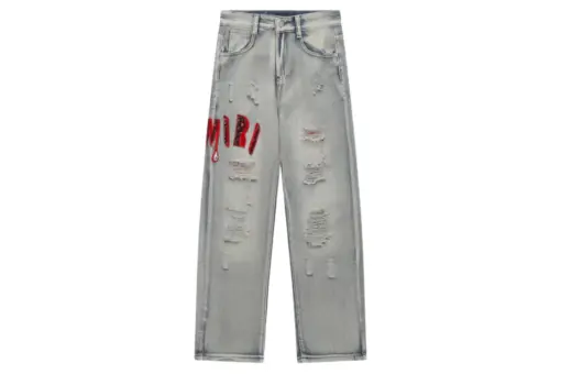 Amiri Denim Jeans Gray - 34